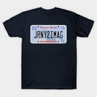 JRNY2IMAG License Plate T-Shirt